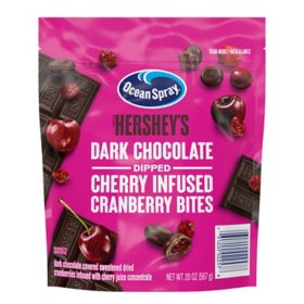 Ocean Spray HERSHEY’S Dark Chocolate Cherry Dipped Cranberry Bites (20 oz.)