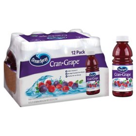 Ocean Spray Cranberry Grape Juice Cocktail (15.2 oz., 12 pk.)