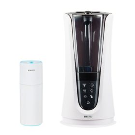 HoMedics Total Comfort Deluxe Humidifier with Bonus Cordless, Rechargeable, Portable Ultrasonic Humidifier