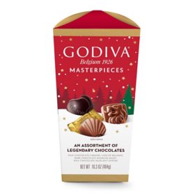 Godiva Masterpieces Individually Wrapped Assorted Chocolates 3-Flavor (16.3 oz.)