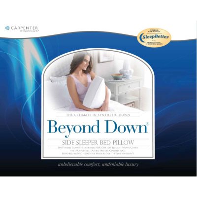 beyond down gel fiber side sleeper pillow