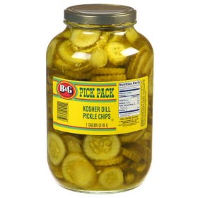B&G Kosher Dill Pickle Chips, 1 gal.
