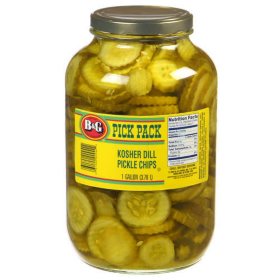 B&G Kosher Dill Pickle Chips 1 gal.