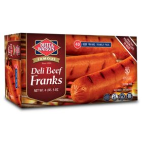 Dietz & Watson Deli Beef Franks (40 ct.)