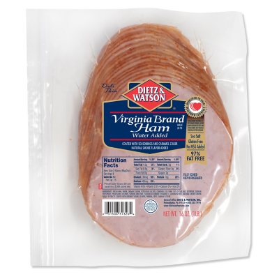 Dietz & Watson Virginia Brand Ham, Sliced (16 oz.) - Sam's Club