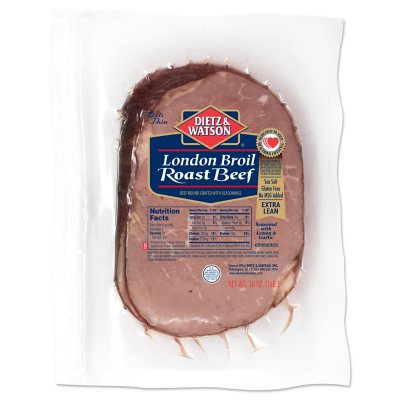 Dietz & Watson London Broil Roast Beef, Sliced (16 oz.) Sam's Club