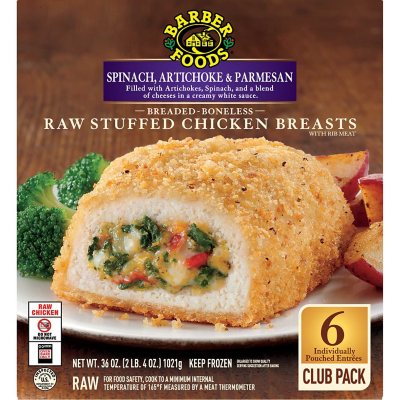 Barber Stuffed Chicken Breast- Spinach and Artichoke - Sam's Club