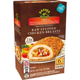 Barber Foods Stuffed Fajita Chicken Breast, Frozen, 6 ct.