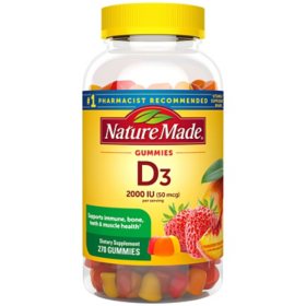 Nature Made Vitamin D3 2000 IU Gummies, 270 ct.