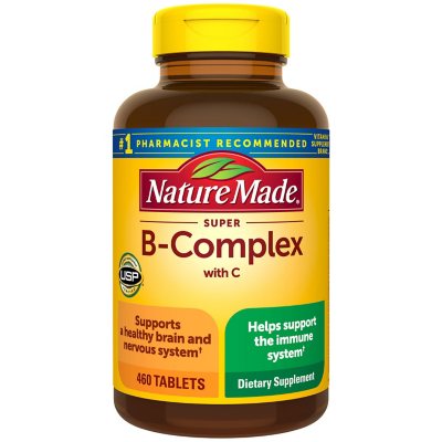 Nature Made Super B-Complex Tablets for Metabolic Health (460 ct.) - Sam's  Club