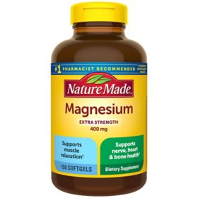 Nature Made Magnesium Oxide 400mg Softgels, 150 ct.