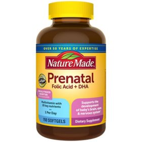 Nature Made Prenatal + DHA Softgels, 200 mg 150 ct.