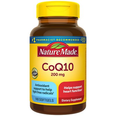 Nature Made CoQ10 200 mg. Softgels (140 ct.) - Sam's Club