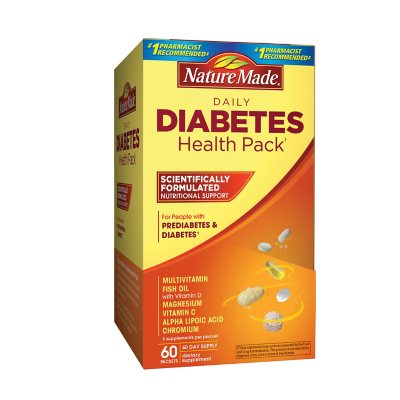 Nature Made® Daily Diabetes Health Pack Dietary Supplement (60 pk ...