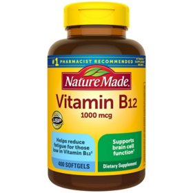 Nature Made B12 Vitamin Softgels, 1000 mcg 400 ct.