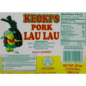 Keoki's Pork Lau Lau 6 ct.
