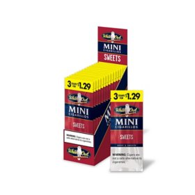 White Owl Sweets Mini Cigarillos, Pre-Priced 3 for $1.29, 3 ct., 15 pk.