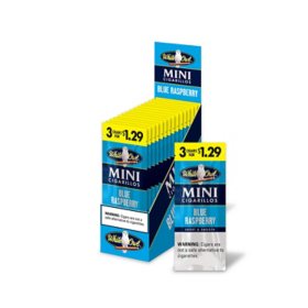 White Owl Blue Raspberry Mini Cigarillos, Pre-Priced 3 for $1.29, 3 ct., 15 pk.