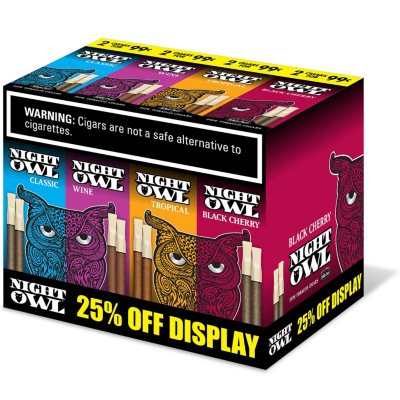 Night Owl 4 Flavor Display (2 ct.,15 pk., 4 boxes) - Sam's Club