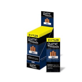Game Blue Mini Cigar Pre-Priced (3 ct., 15 pk.)