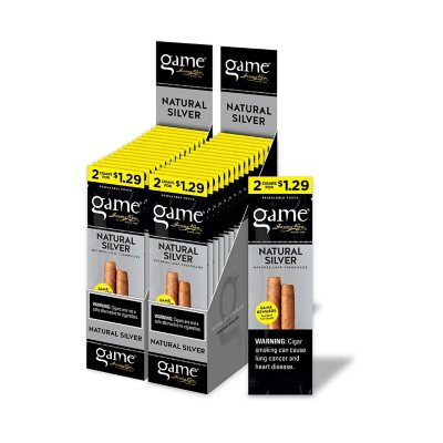 Game Silver Cigars, PrePriced 2 for 1.29, 2 ct., 30 pk. Sam's Club