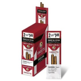 Garcia y Vega Cigars Nat Sweets Pre-Priced 2 ct., 15 pk.