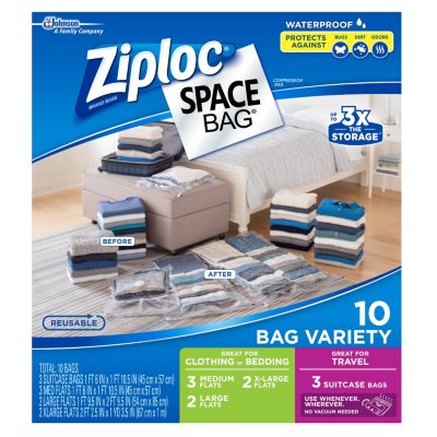Ziploc Space Bag Bed & Linen X-Large Vacuum Seal Storage Bag (2-Count) -  Gillman Home Center