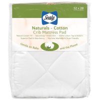 Sealy Baby Naturals Cotton Crib and Toddler Mattress Pad (52" x 28")