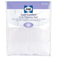 Sealy Cool Comfort Waterproof Infant/Toddler Crib Mattress Pad (52" x 28" x 8.5")