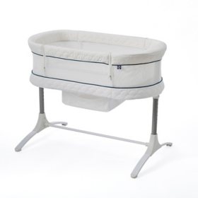 Sealy Cozy Cool 2-in-1 Breathable Bassinet and Bedside Sleeper, White