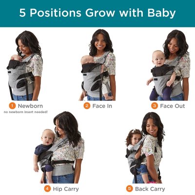 Contours Odyssey 5 in 1 Baby Carrier with Hip Support Grey Sam s Club