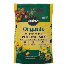 Miracle-Gro Organic Outdoor Potting Mix, 25 qt.