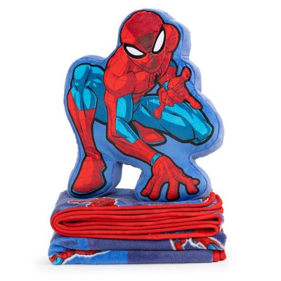 Spiderman Licensed Pillow and Throw Set, 40 X 50