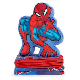 Marvel Spiderman Licensed Pillow And Throw Set, 40" x 50"	