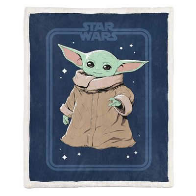 Star Wars The Mandalorian 70 x 90 Sherpa Back Blanket - Sam's Club