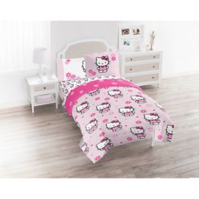 Licensed Kids 5 or 7-Piece Twin/Full Sized Bed-in-a-Bag, Assorted Characters and Sizes