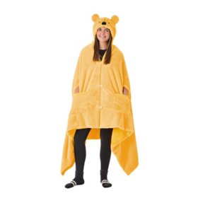 Adult Licensed 43" x 81" Hooded Blanket, Assorted Characters
