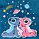 Stitch, variant on Adult Licensed Silk Touch Throw, 60" x 70" Assorted Characters