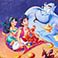 Aladdin, variant on Disney Classic VHS Boxed Silk Touch Throw, 50" x 70"