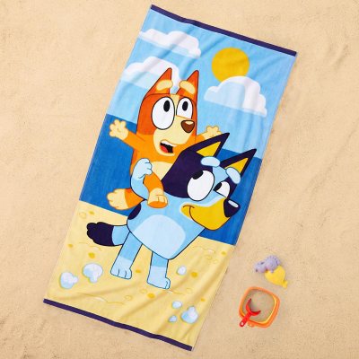 Licensed Character Kids Beach Towel, 36 x 64, Bluey:- Bluey