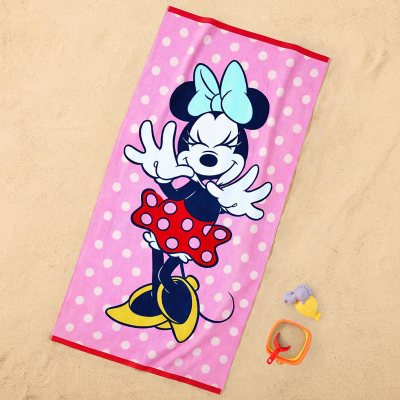 Licensed Character Kids Beach Towel, 36 x 64,Minnie Mouse:- Minnie Mouse