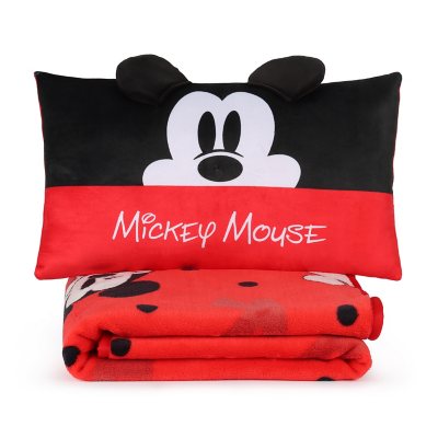 Hello Kitty 2 Piece Character Pillow and Throw Set:- Mickey Mouse
