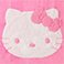 Hello Kitty , variant on Licensed Characters Sherpa Backed Throw Blankets, 50" x 60"