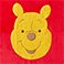 Winnie the Pooh, variant on Licensed Characters Sherpa Backed Throw Blankets, 50" x 60"