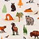 Tan, variant on Adult Licensed National Park Silk Touch Throws, 60" x 70"