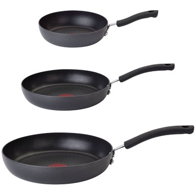 T-fal Ultimate Hard Anodized Nonstick 3-Piece Fry Pan Set - Sam's Club