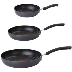 T-fal Ultimate Hard Anodized Nonstick 3-Piece Fry Pan Set