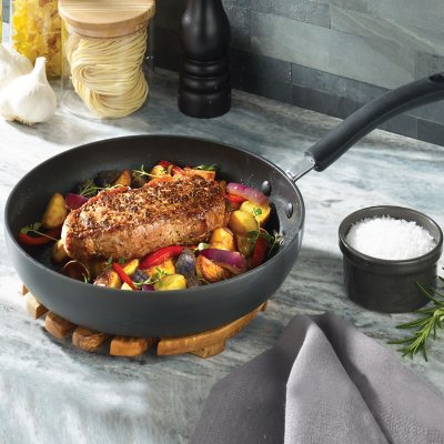 T-fal Ultimate Hard Anodized Nonstick 3-Piece Fry Pan Set - Sam's Club