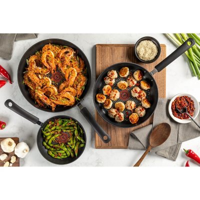 T-fal Ultimate Hard Anodized Nonstick 8-Inch, 10.25-Inch And 12-Inch Fry  Pan Cookware Set - Velan Store