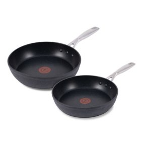 T-fal Stone Force Nonstick Cookware, 10.5 and 12 in Fry Pan Set